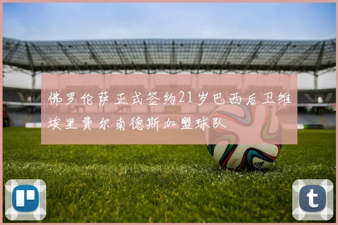 佛罗伦萨正式签约21岁巴西后卫维埃里费尔南德斯加盟球队